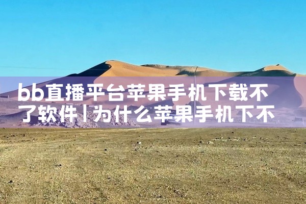 bb直播平台苹果手机下载不了软件