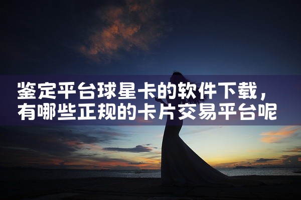 鉴定平台球星卡的软件下载